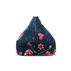 Romantic Floral Bean Bag Chair Cover, Cozy Seating, Home Decor, Lounge Chair, Unique Gift, Relaxation Accessory