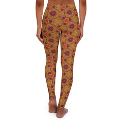 Boho Patterned Women's Leggings, Trendy Activewear, Comfortable Yoga Pants, Unique Gift for Her, Casual Everyday Outfit