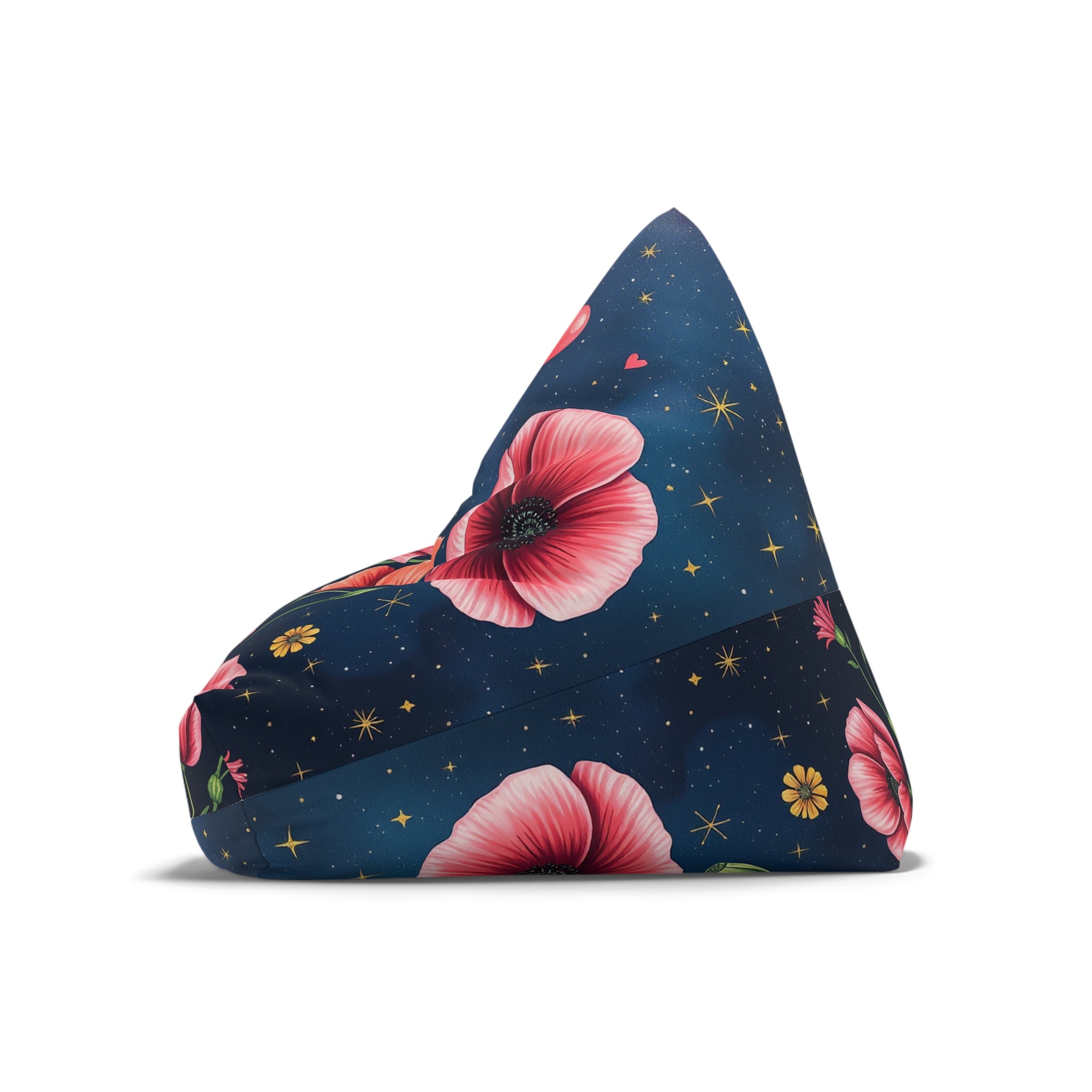 Romantic Floral Bean Bag Chair Cover, Cozy Seating, Home Decor, Lounge Chair, Unique Gift, Relaxation Accessory