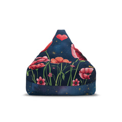 Romantic Floral Bean Bag Chair Cover, Cozy Seating, Home Decor, Lounge Chair, Unique Gift, Relaxation Accessory