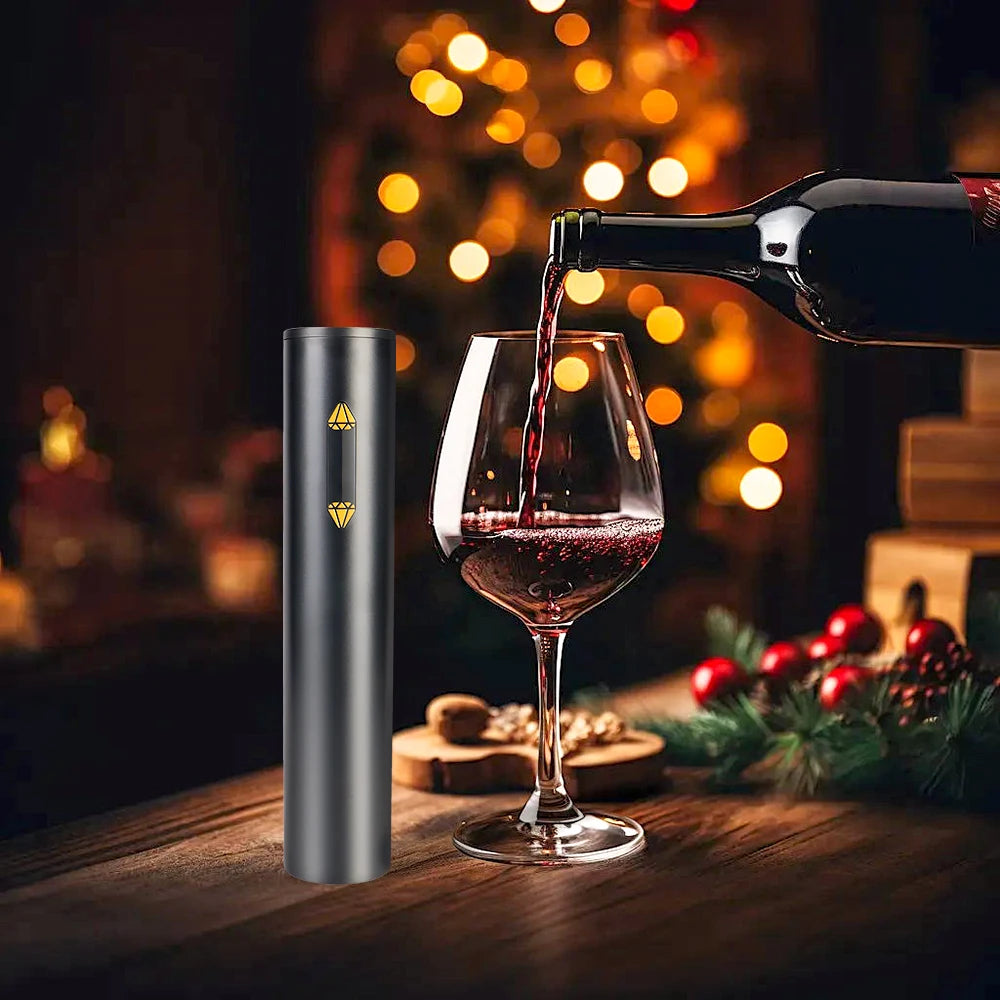 Automatic Electric Wine Bottle Opener with Foil Cutter