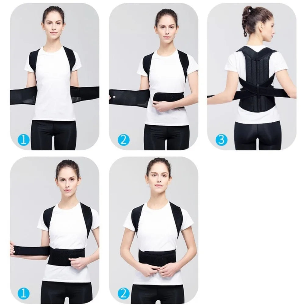 Adjustable Posture Corrector – Spine Support Brace for Adults