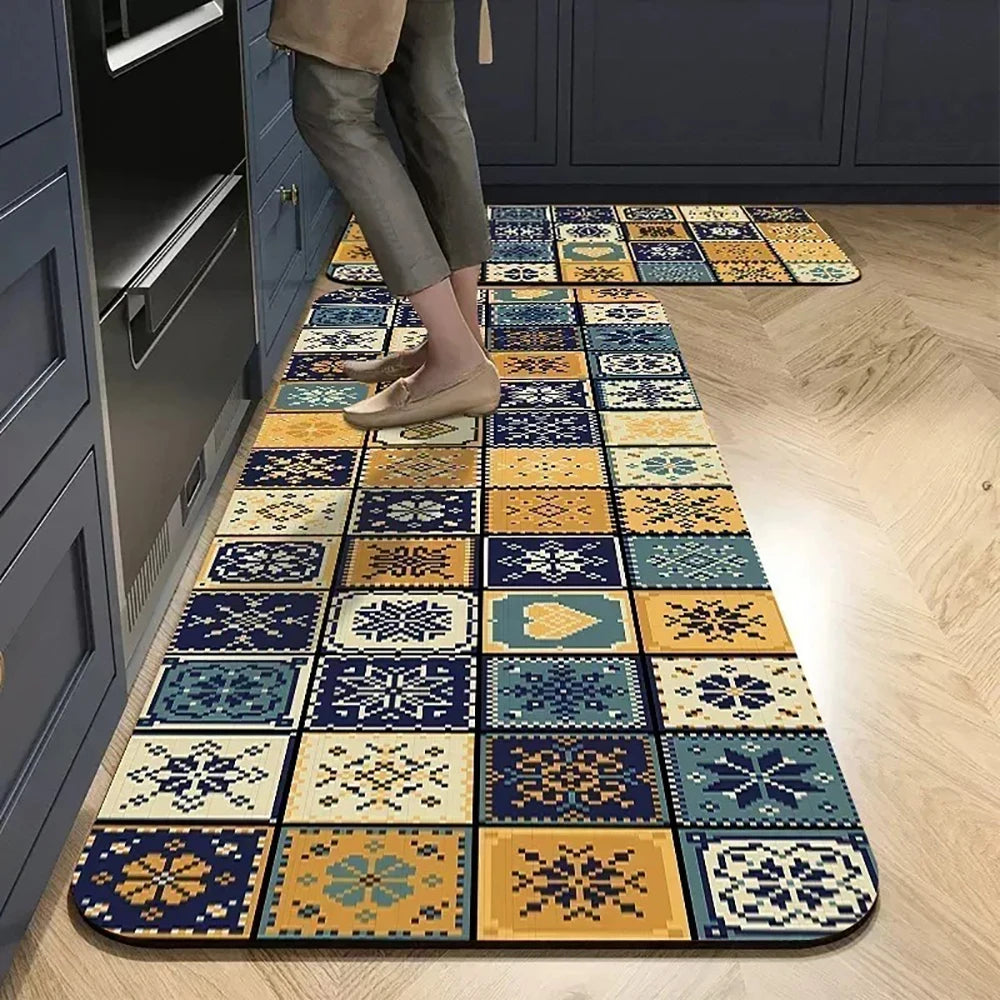 Absorbent Non-Slip Kitchen Mat Rug