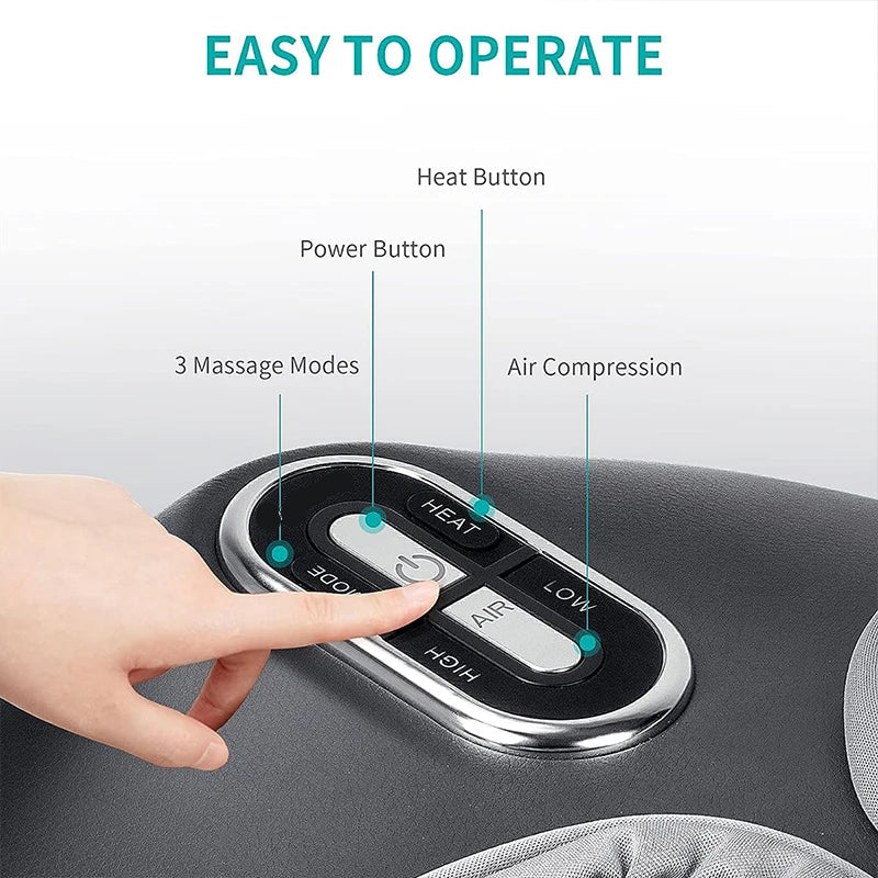 Nekteck Foot Massager – Shiatsu, Heat & Air Compression Therapy