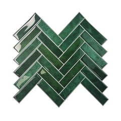 3D Self-Adhesive Green Wall Tiles Pack