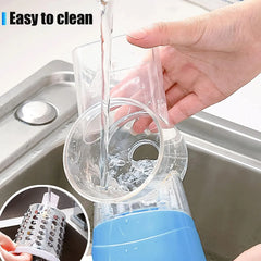 3-in-1 Rotary Cheese Grater & Slicer