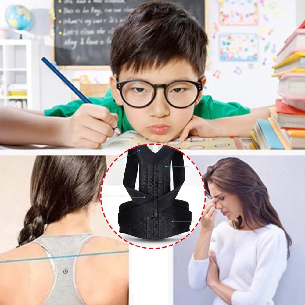 Adjustable Posture Corrector – Spine Support Brace for Adults