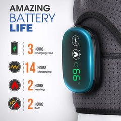 Electric Heated Shoulder Massage Brace – Adjustable with Vibration & Heat