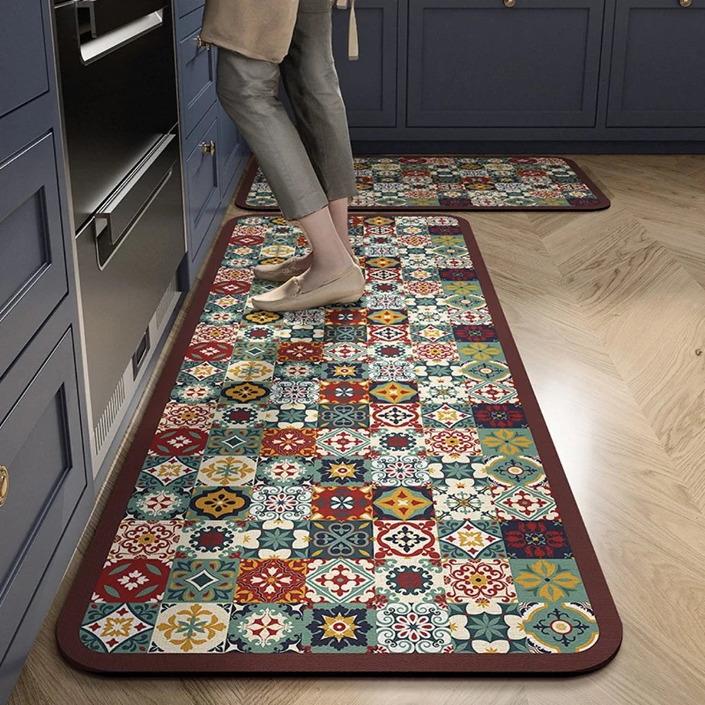 Absorbent Non-Slip Kitchen Mat Rug