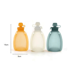120ML Refillable Silicone Baby Food Bags