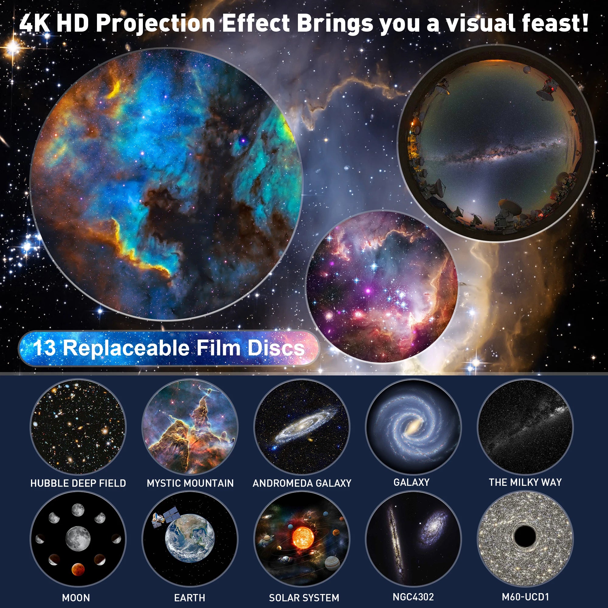 Galaxy Projector Stars for Kids Bedroom