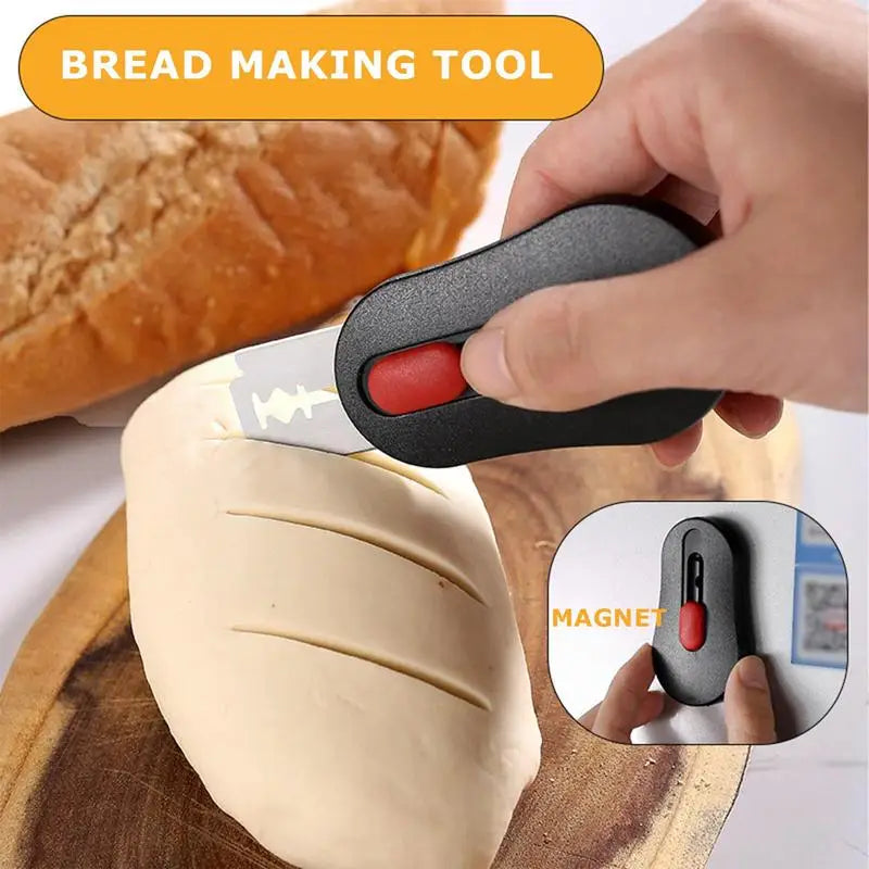 Magnetic Sourdough Lame – Flexible Bread Scoring Tool for Home Baking