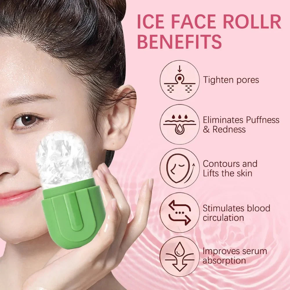 Silicone Ice Face Roller – Facial Contouring & Puffiness Relief Tool