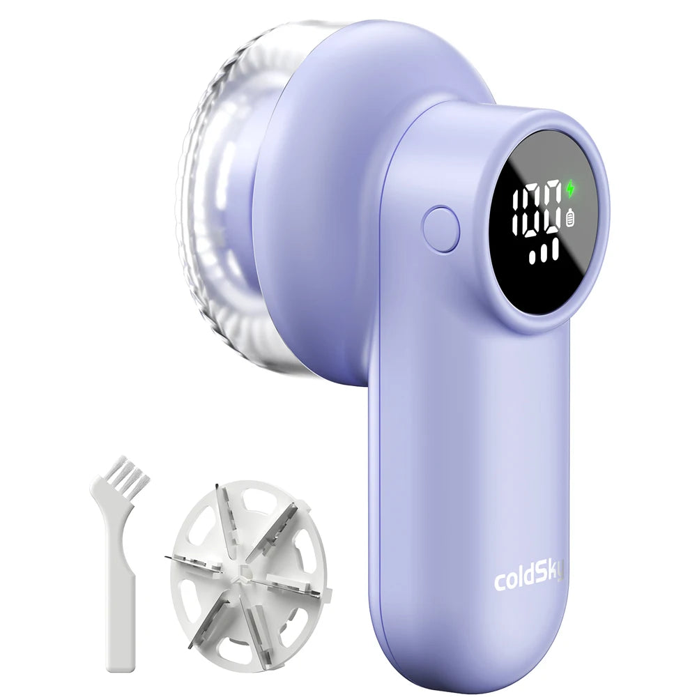 Rechargeable Lint Remover with Digital Display – coldSky Fabric Shaver