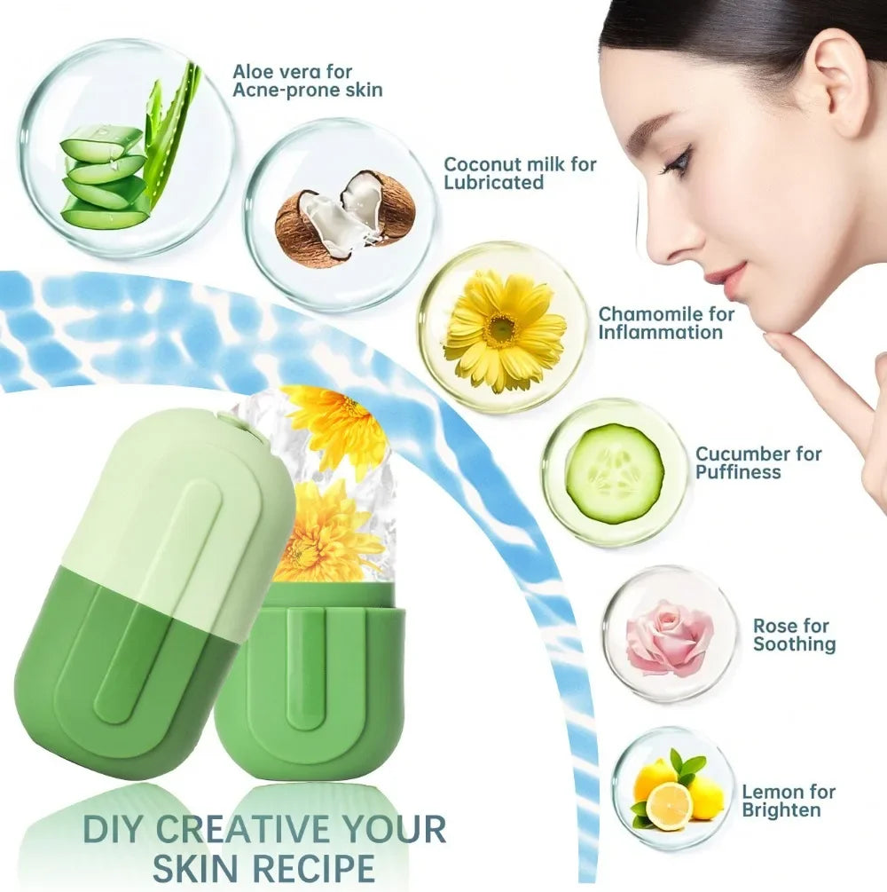 Silicone Ice Face Roller – Facial Contouring & Puffiness Relief Tool
