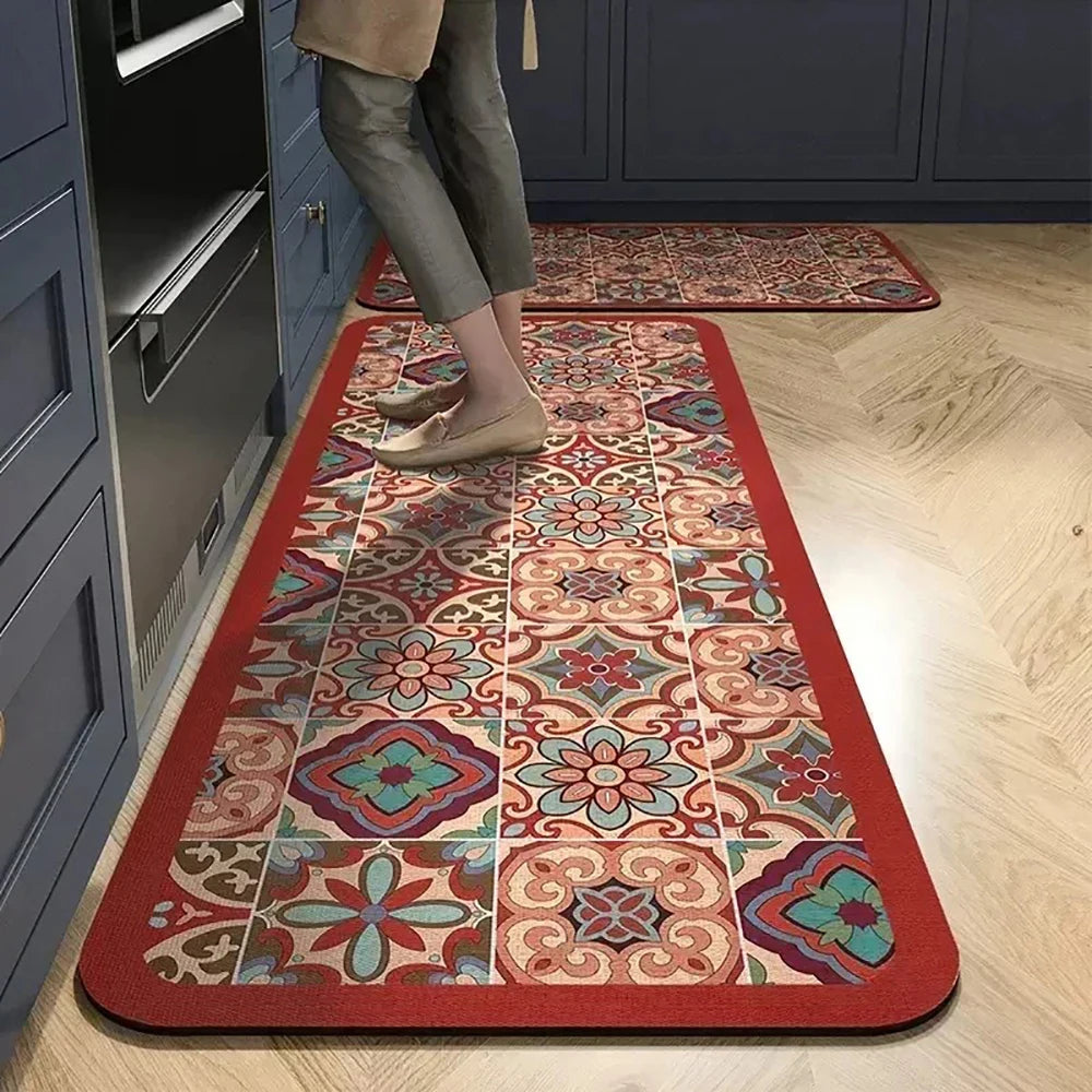 Absorbent Non-Slip Kitchen Mat Rug