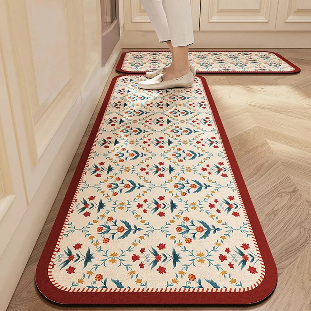 Absorbent Non-Slip Kitchen Mat Rug