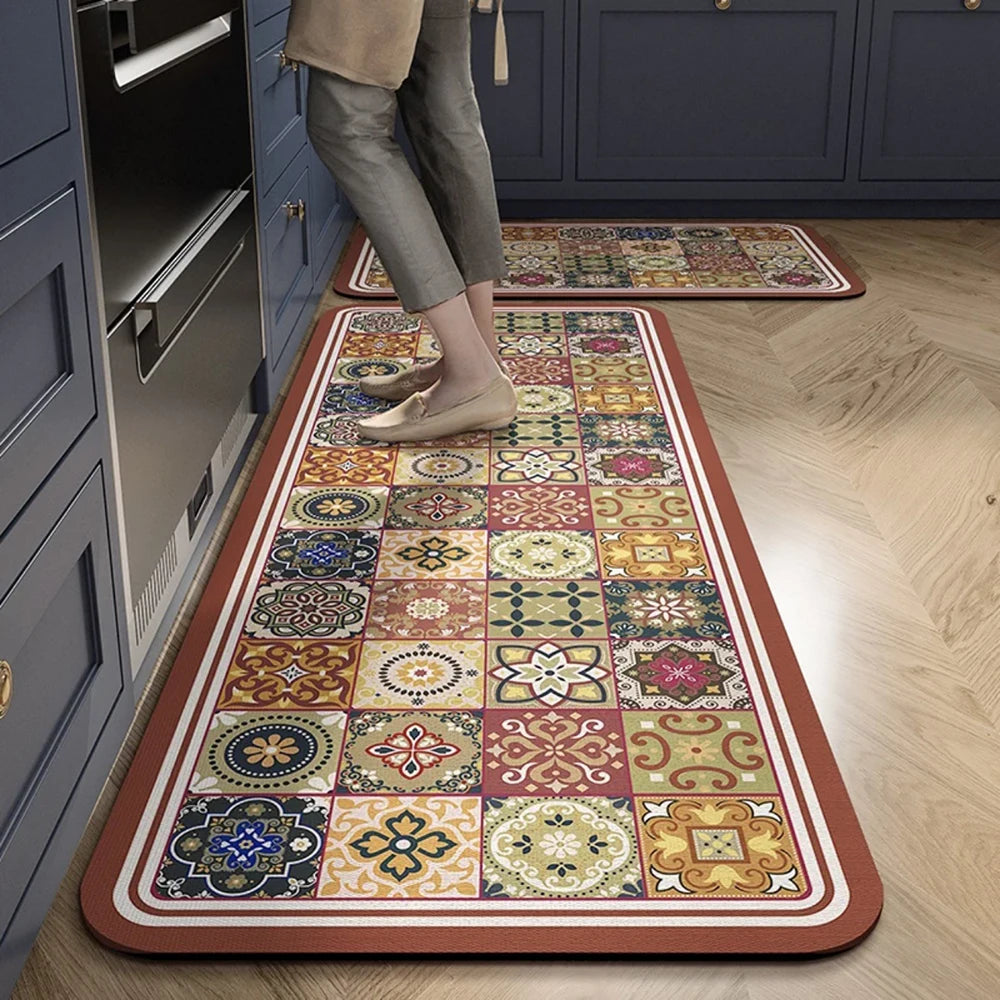 Absorbent Non-Slip Kitchen Mat Rug