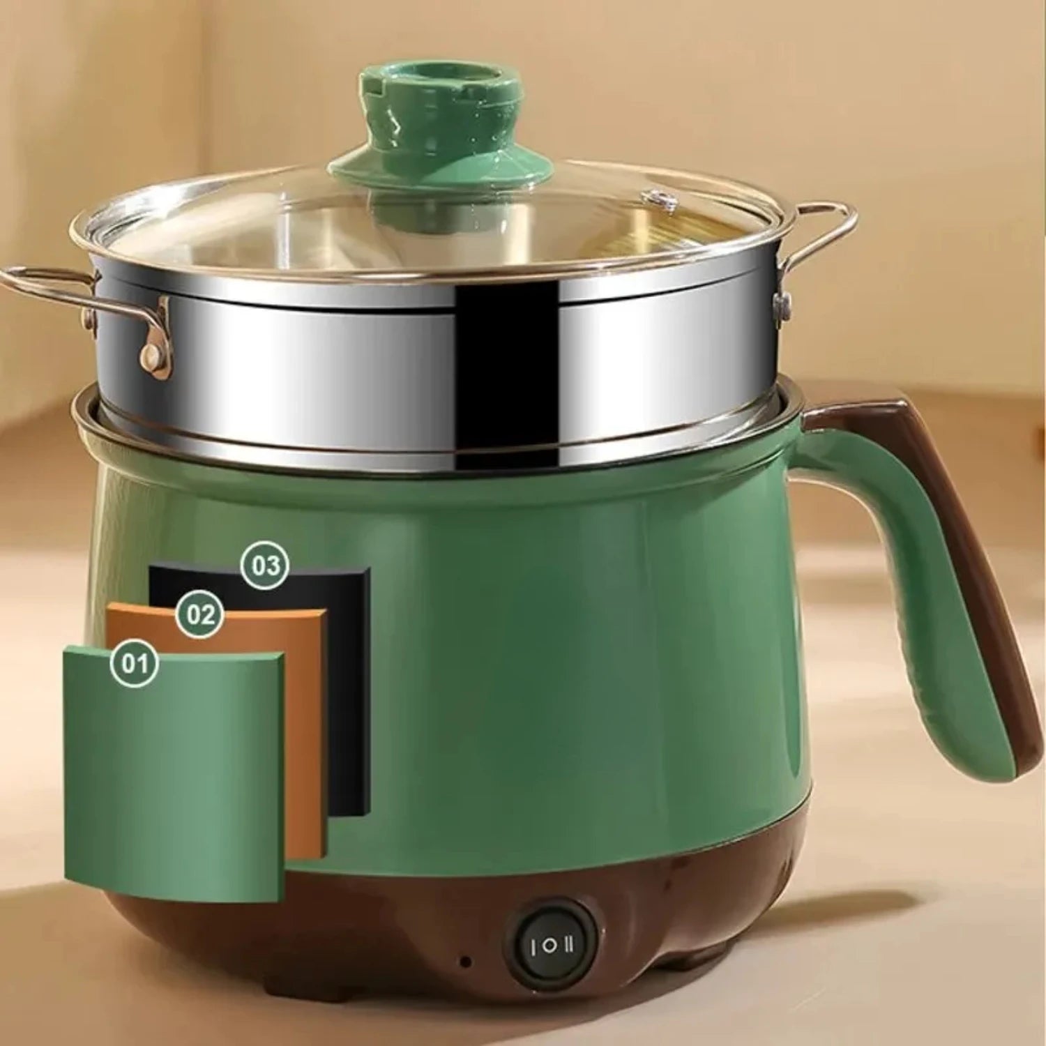 Multifunctional Mini Kitchen Cooker for 2