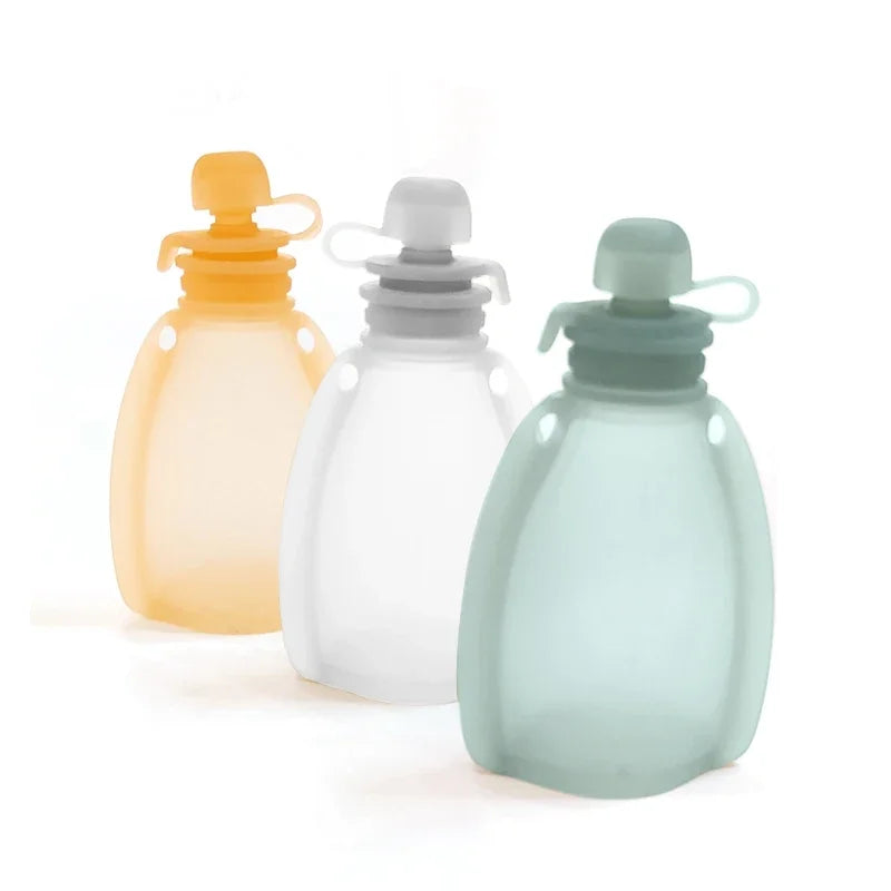 120ML Refillable Silicone Baby Food Bags