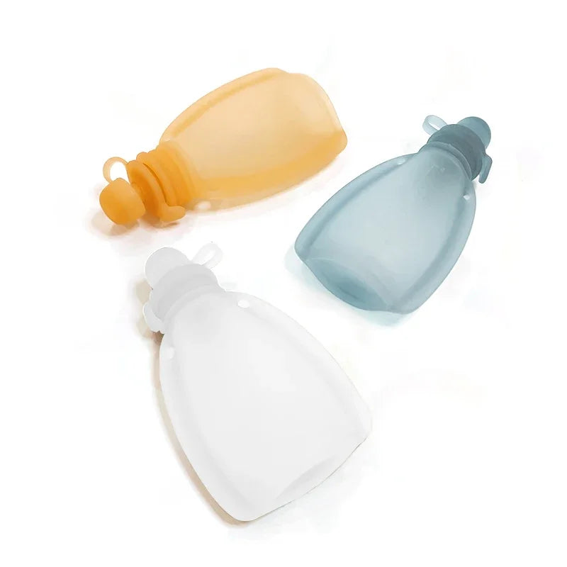 120ML Refillable Silicone Baby Food Bags